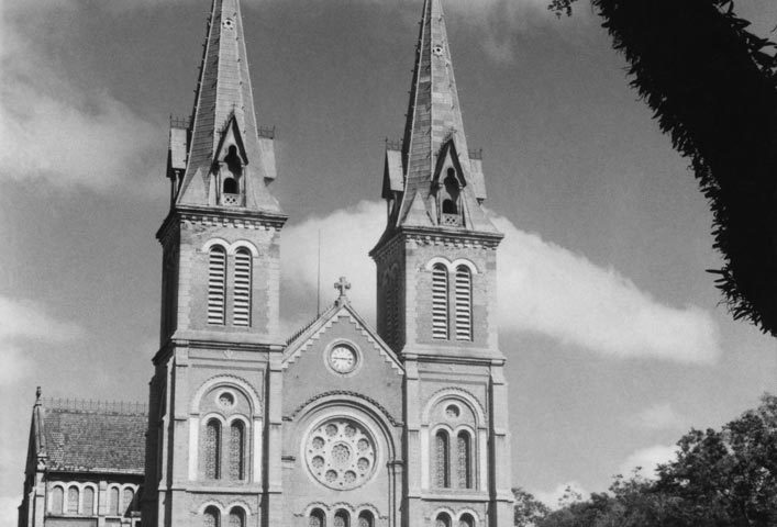 Sài Gòn xưa - Saigon Notre-Dame Cathedral Basilica - Nhà thờ Đức Bà - Sài Gòn - 1957