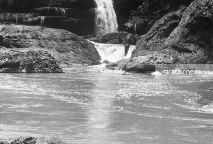 Đà Lạt xưa - Thác Liên Khàng - Liên Khàng waterfall - Đà Lạt - 1950