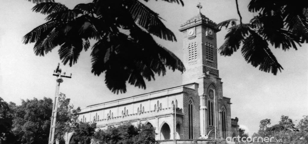 Nha Trang xưa - Nhà thờ Chánh tòa Nha Trang - The Cethedral of Nha Trang - 1959