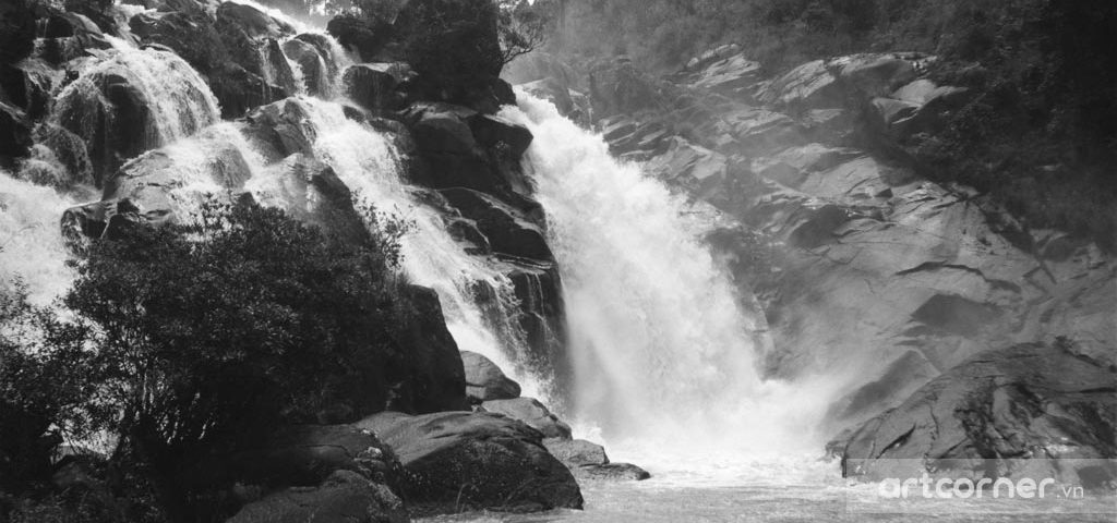 Đà Lạt xưa - Thác Ankroët - Ankroët waterfall - Đà Lạt - 1950