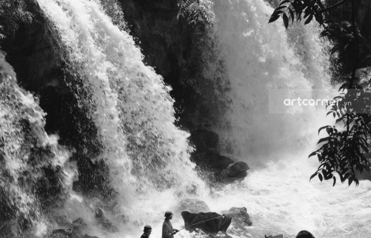 Đà Lạt xưa - Thác Liên Khàng - Liên Khàng waterfall - Đà Lạt - 1965