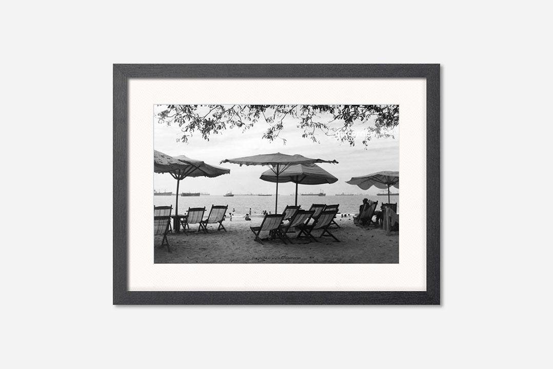 Toàn cảnh Bãi Trước Vũng Tàu 1965 khung đen - Biểu tượng du lịch Vũng Tàu xưa